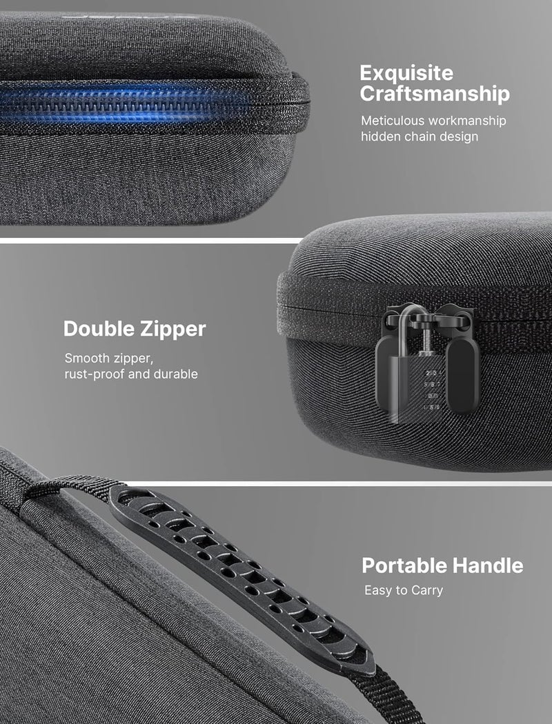 jsaux Carrying Case Compatible with Steam Deck/ROG Ally, Protective Hard Shell Carry Case Built-in Charger & Docking Station Storage, Portable Travel Bag for Steam Deck OLED/ROG Ally X - Image 5